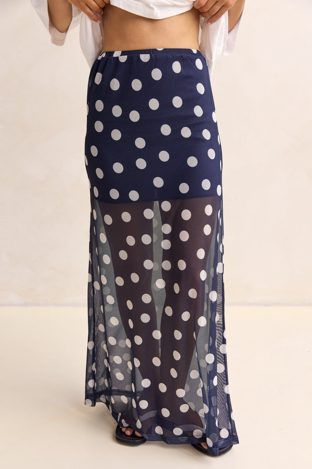 Leni Maxi Skirt (Navy)