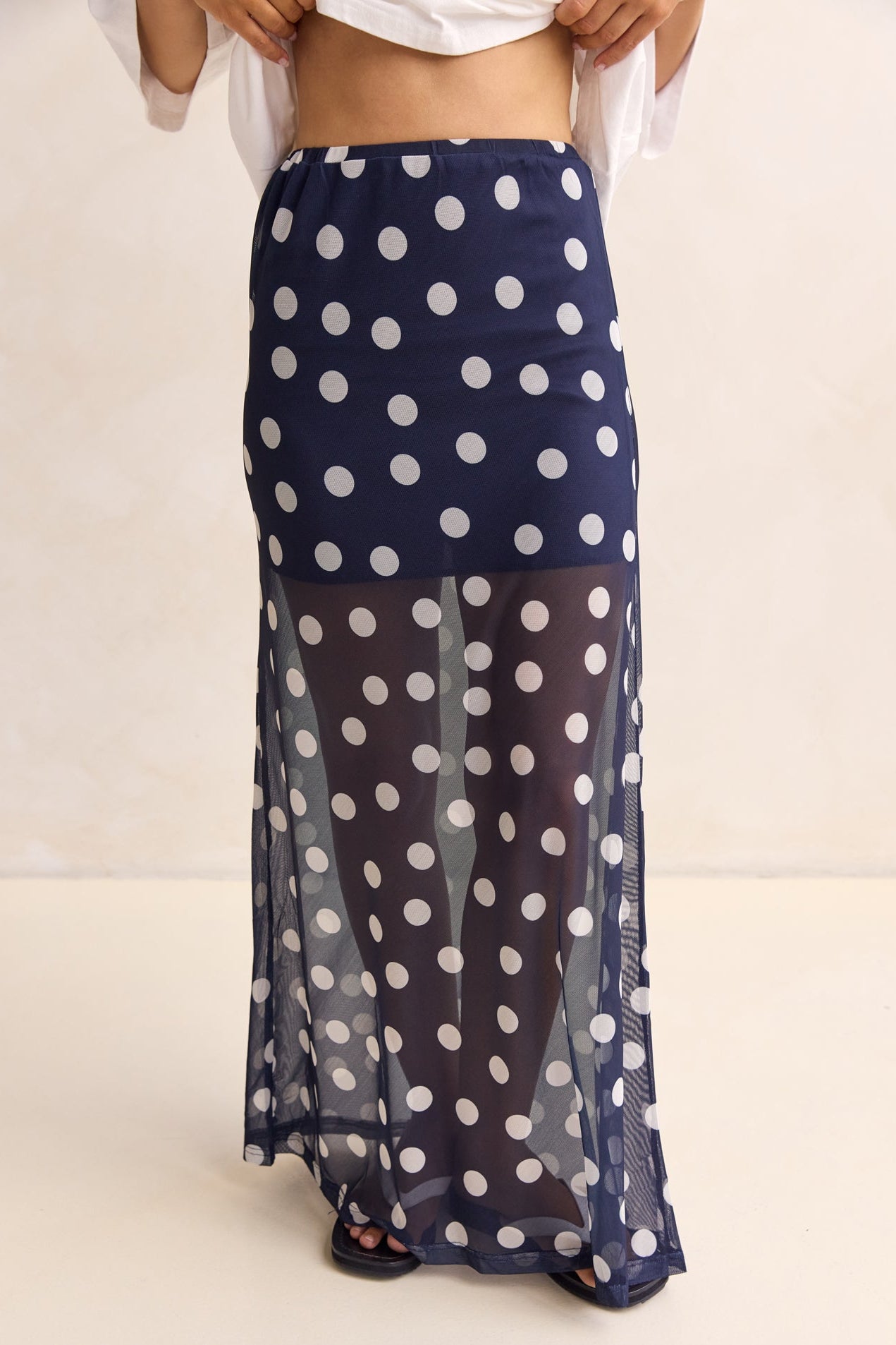 Leni Maxi Skirt (Navy)