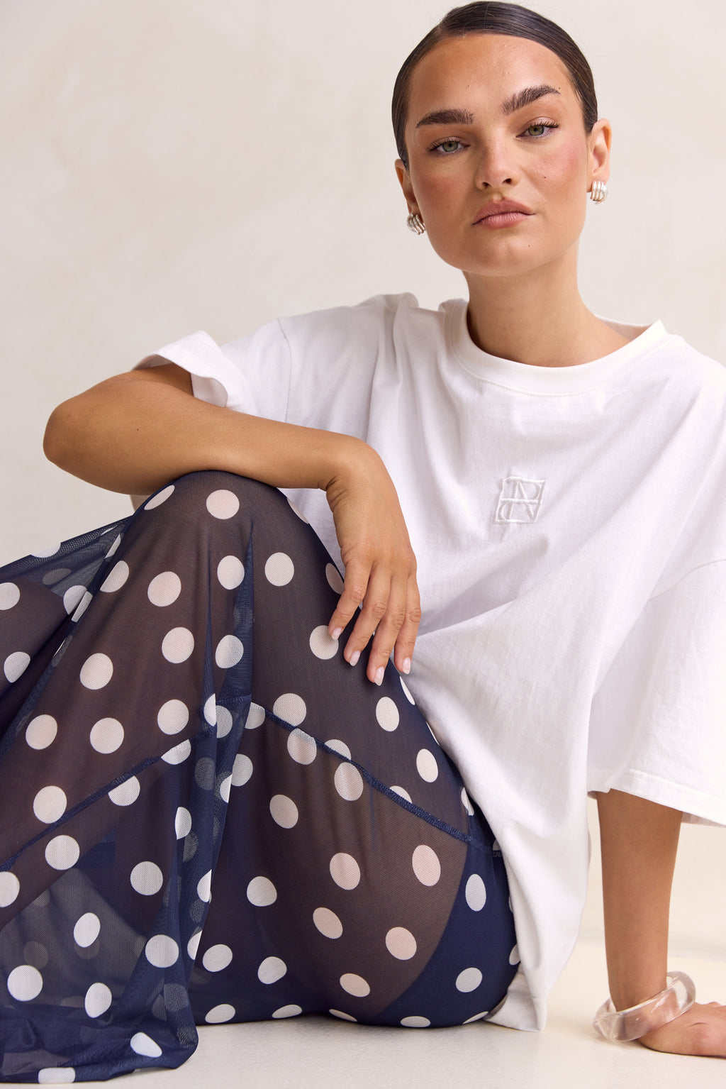 Leni Maxi Skirt (Navy)