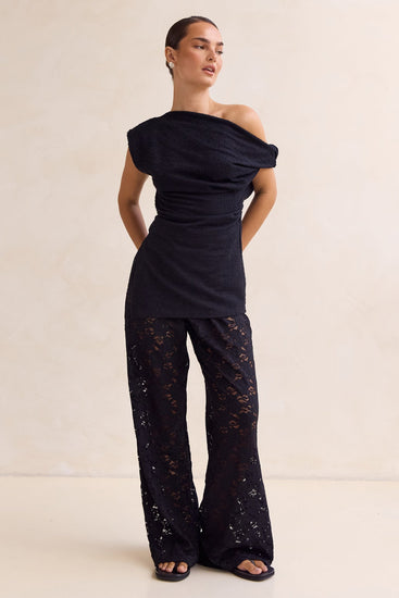 Thea Lace Pant (Black)