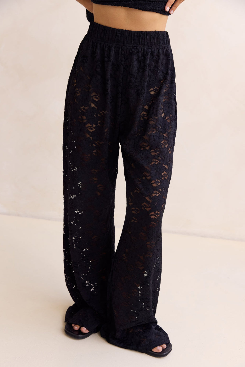 Thea Lace Pant (Black)
