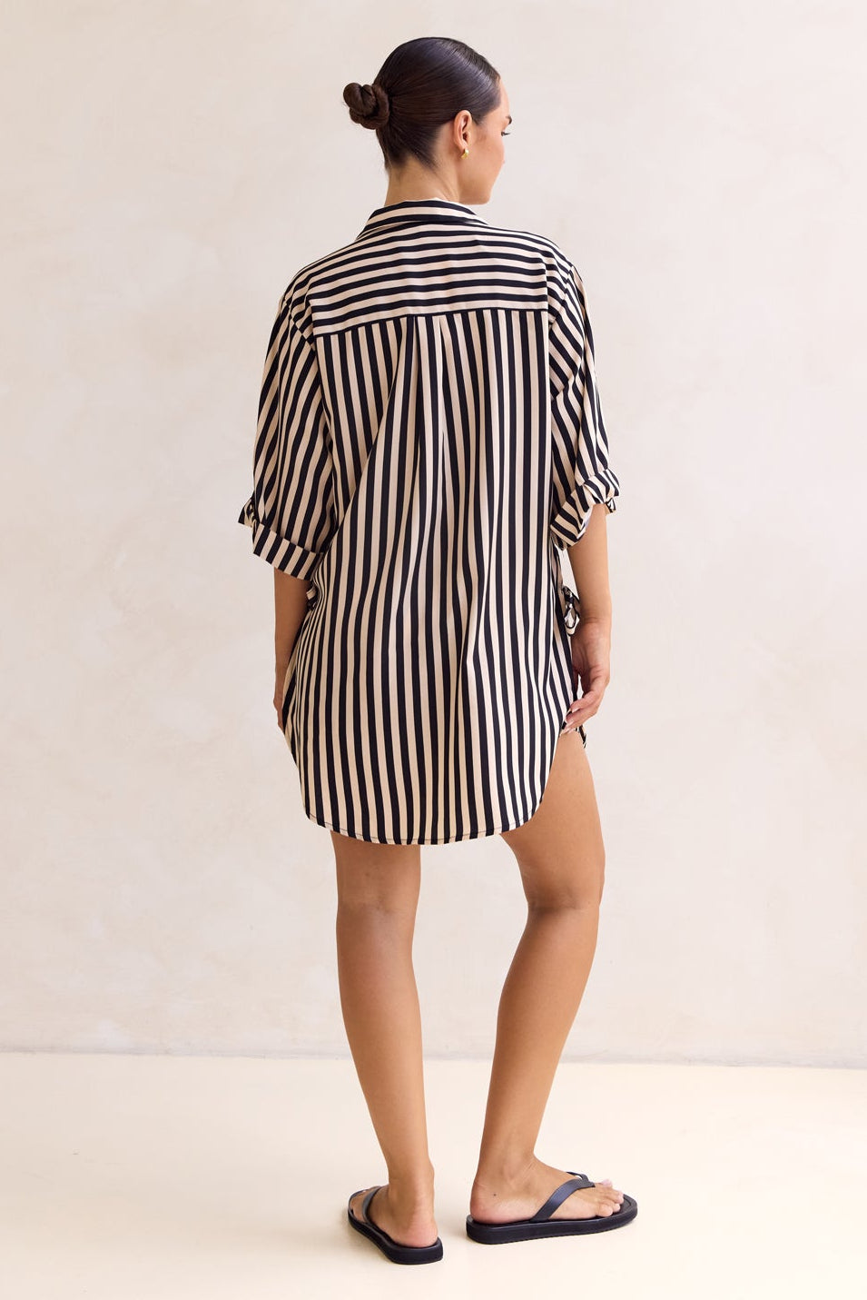 Cleo Stripe Shirt (Black)
