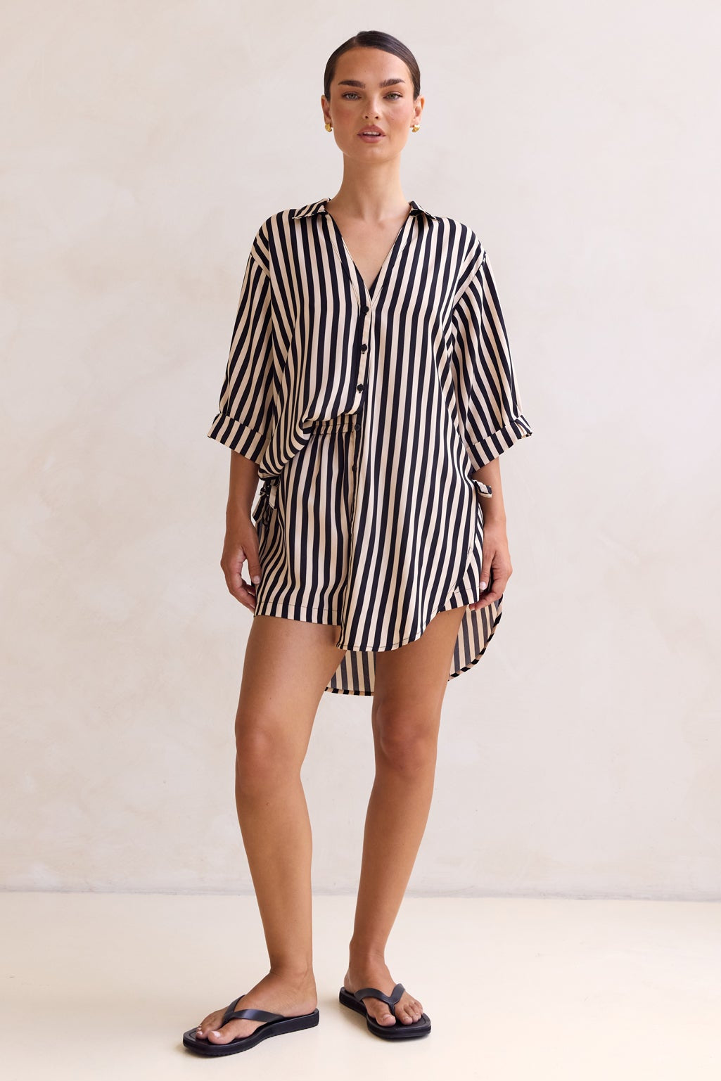 Cleo Stripe Short (Black)