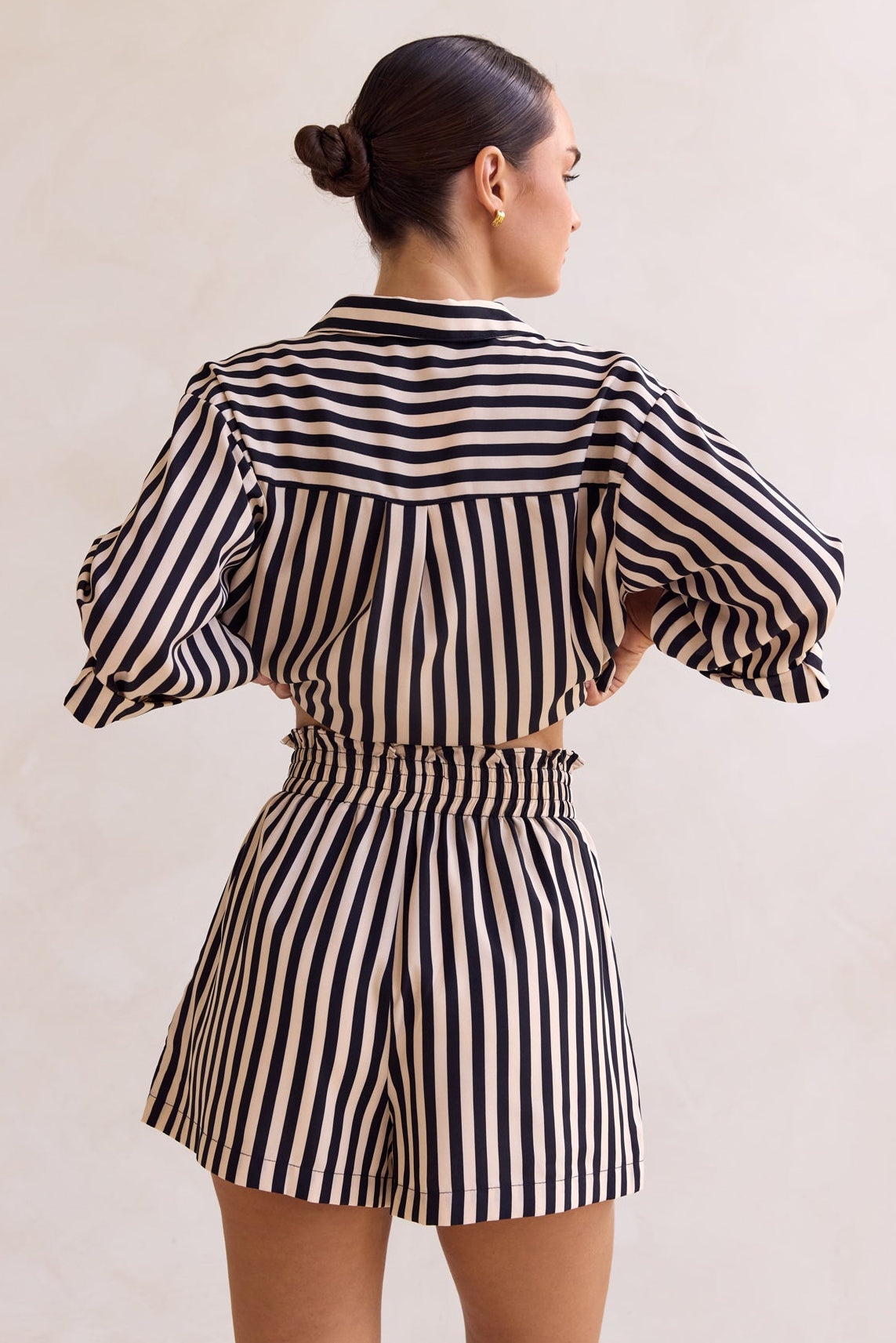 Cleo Stripe Short (Black)