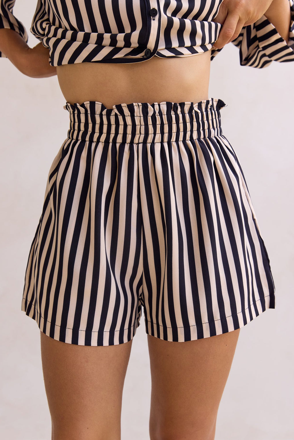 Cleo Stripe Short (Black)