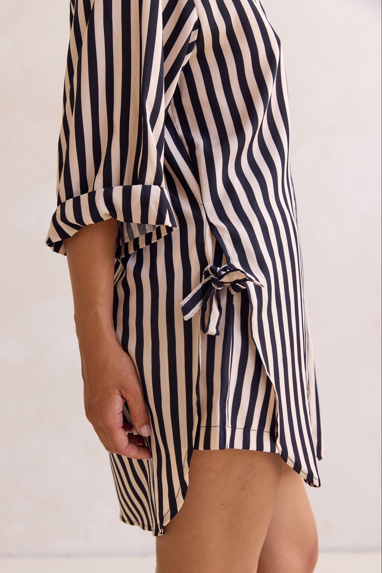 Cleo Stripe Shirt (Black)