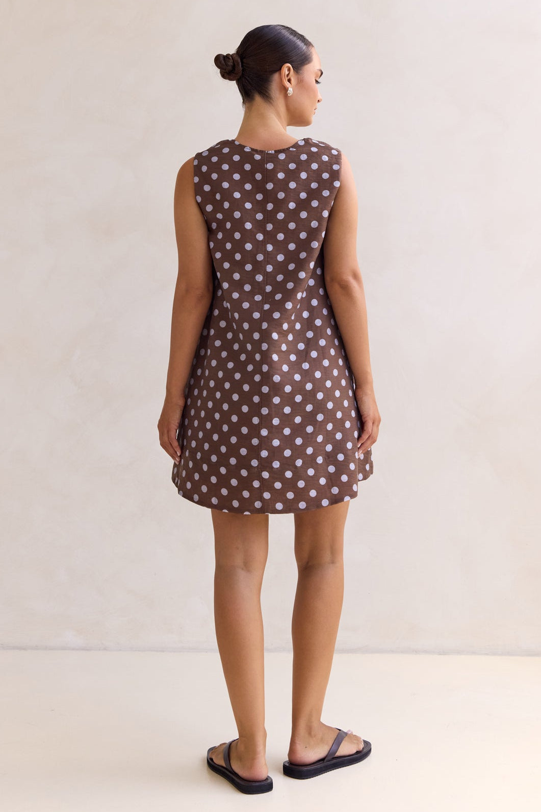 Rowie Mini Dress (Chocolate)