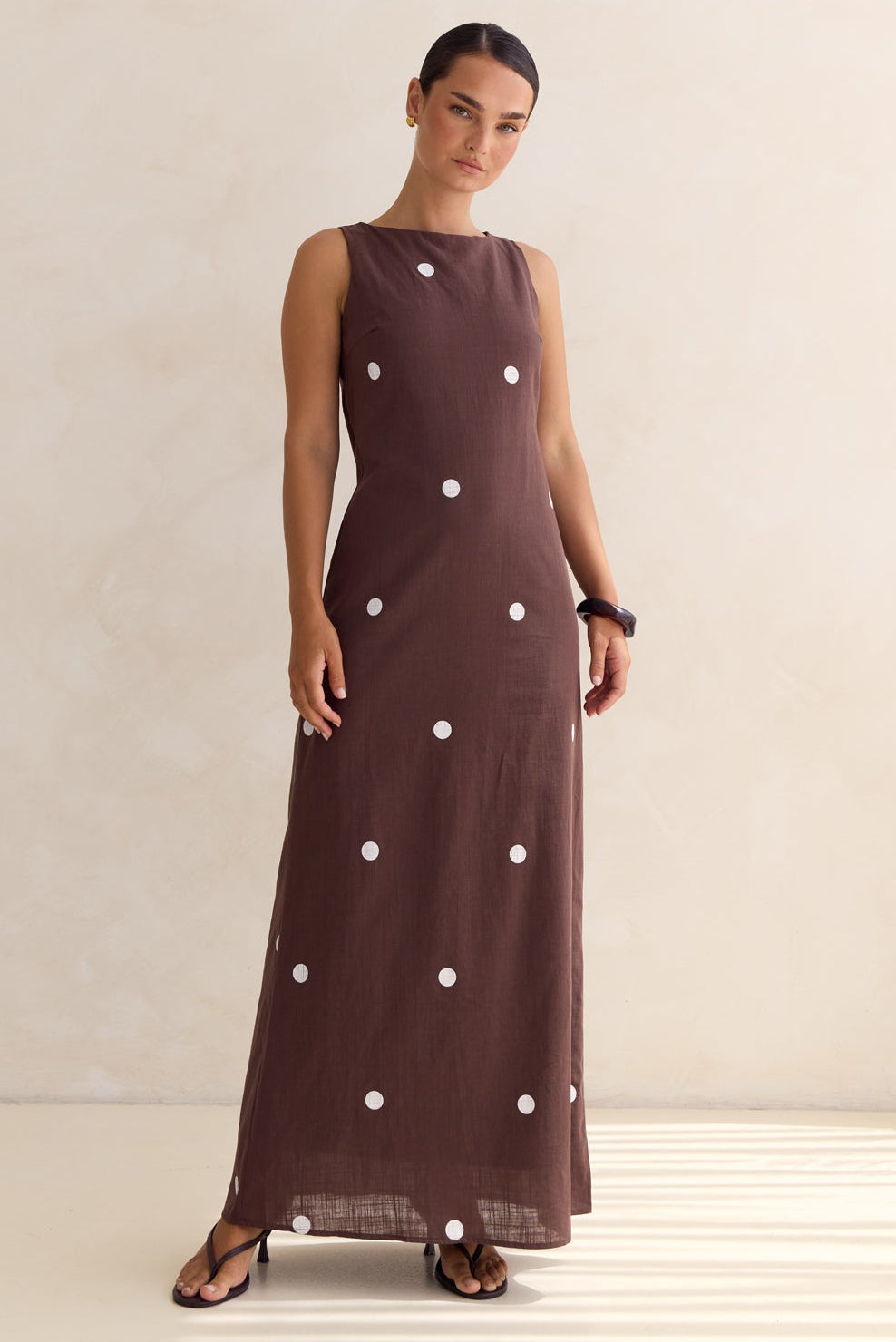 Mae Maxi Dress (Chocolate)