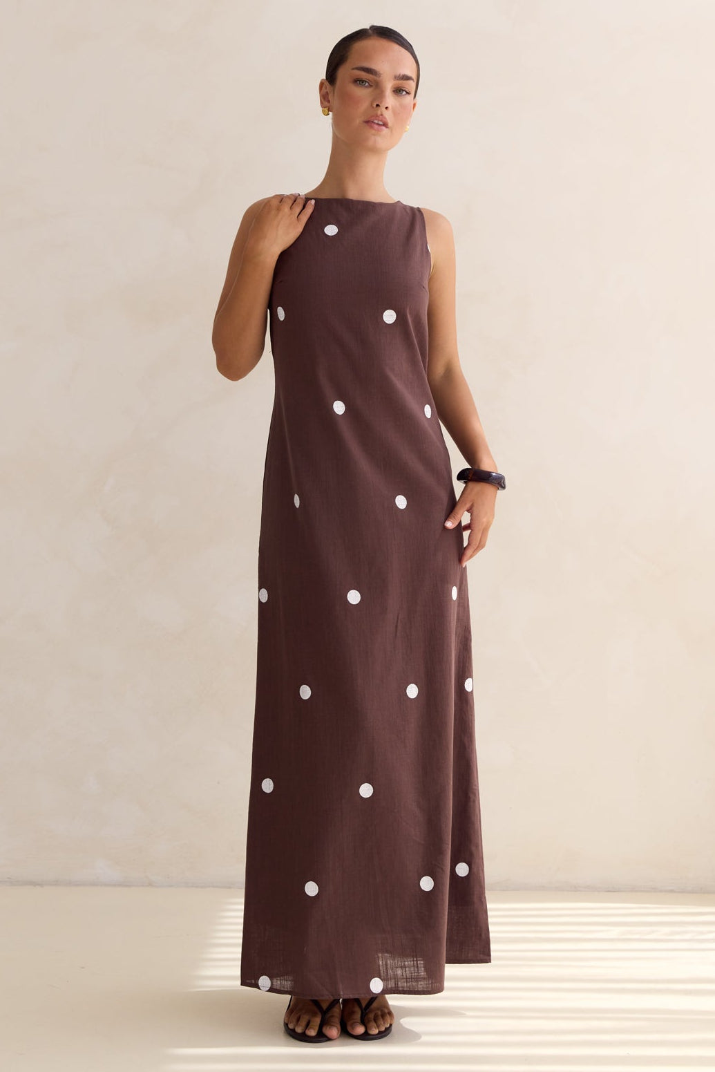 Mae Maxi Dress (Chocolate)