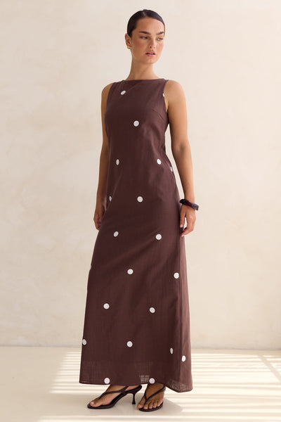 Mae Maxi Dress (Chocolate)