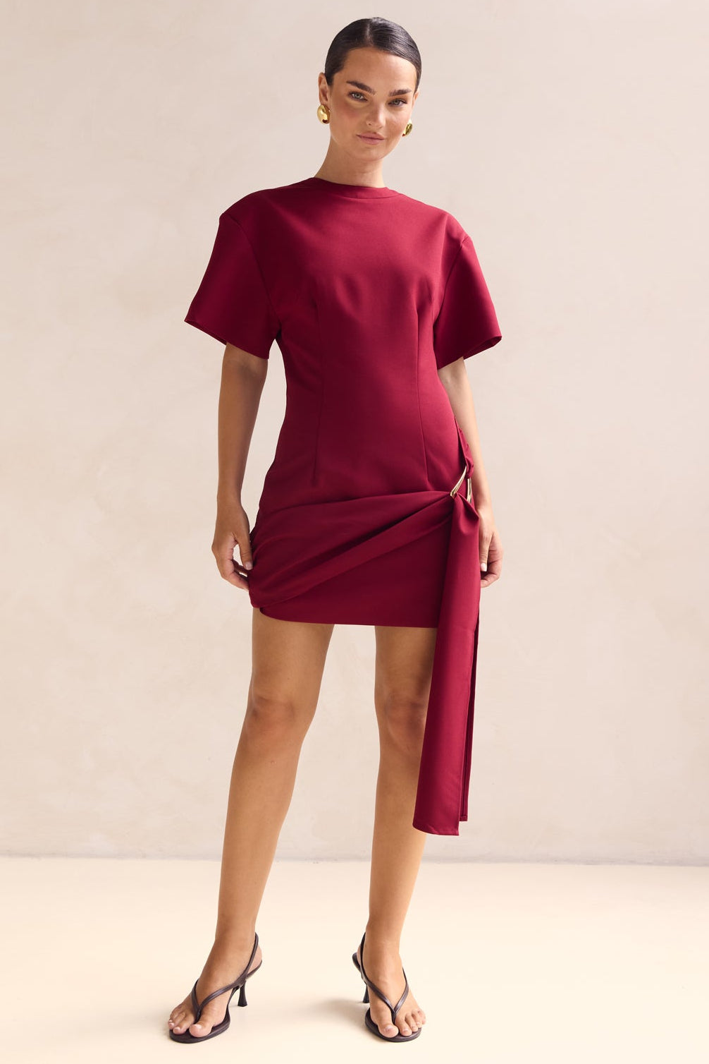 Cassidy Mini Dress (Wine)