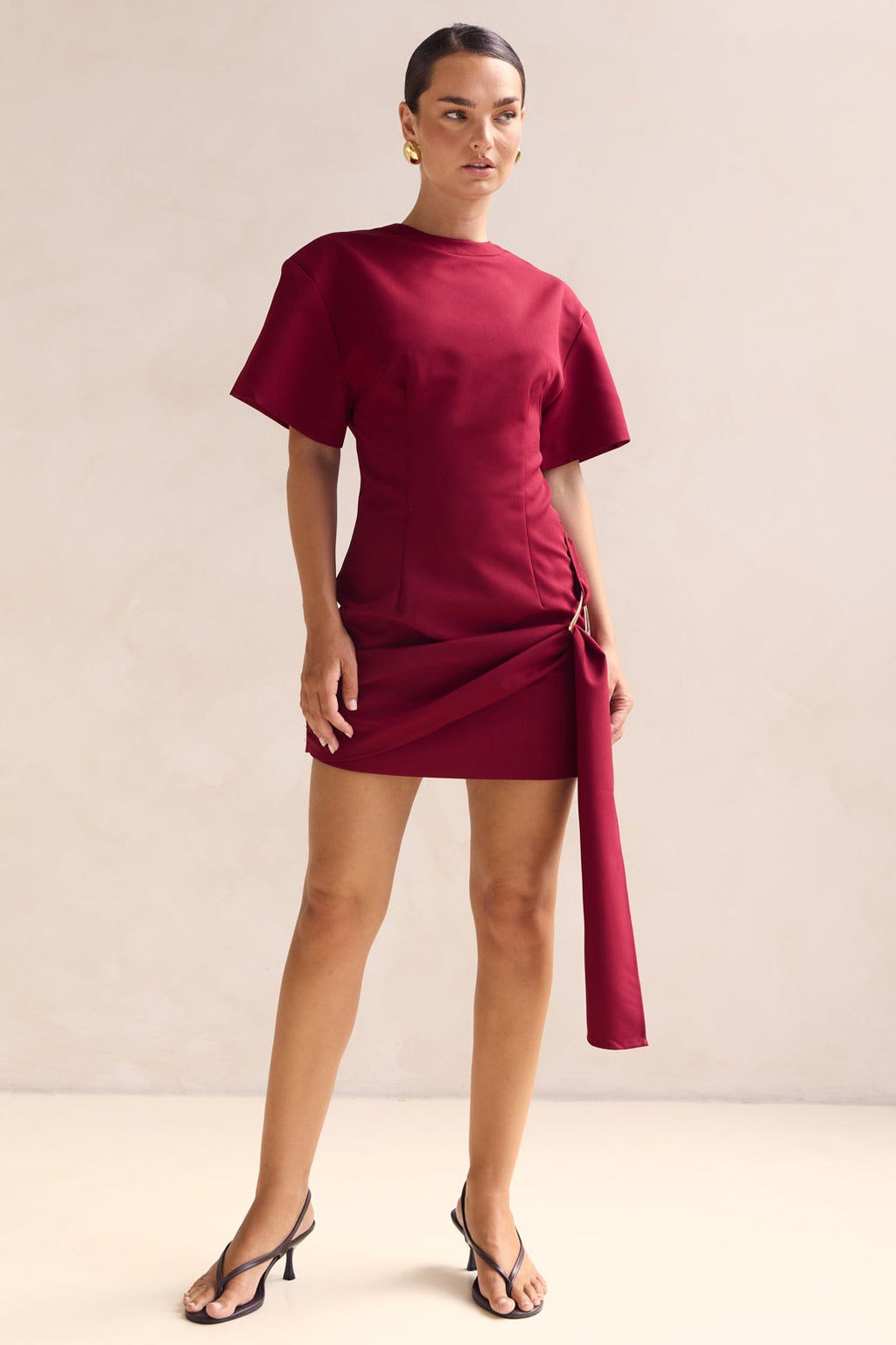 Cassidy Mini Dress (Wine)