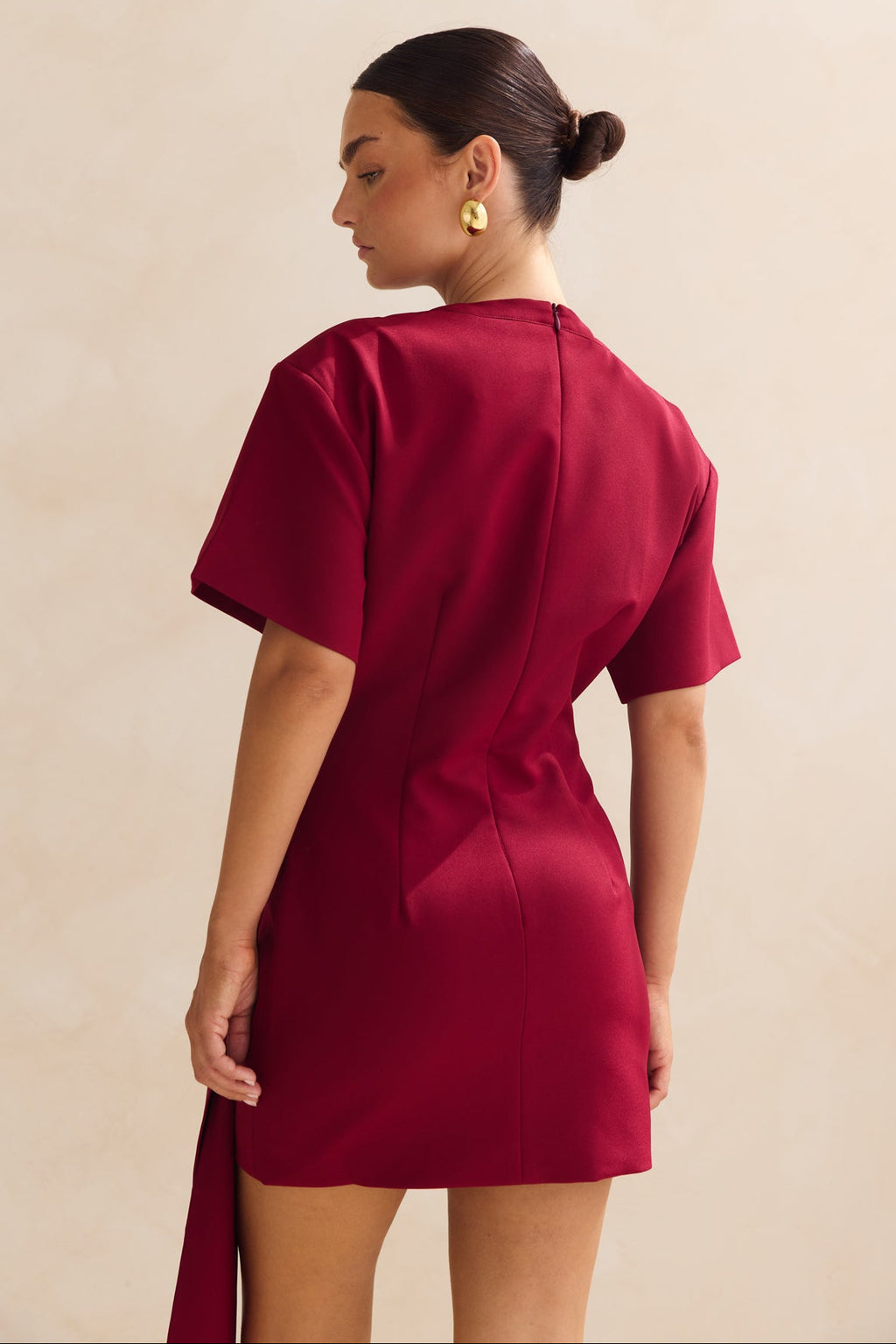 Cassidy Mini Dress (Wine)