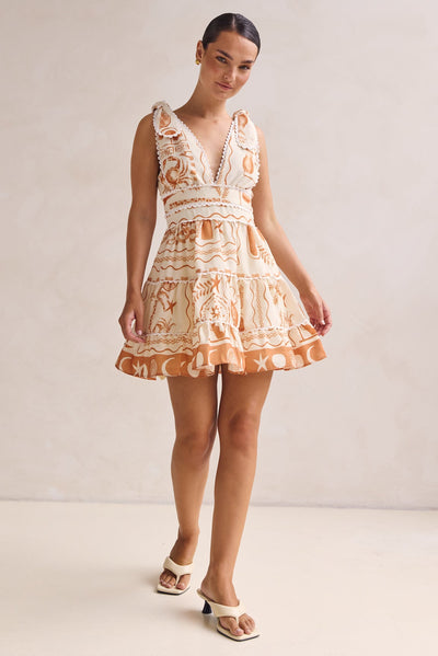 Lindsay Mini Dress (Cream)