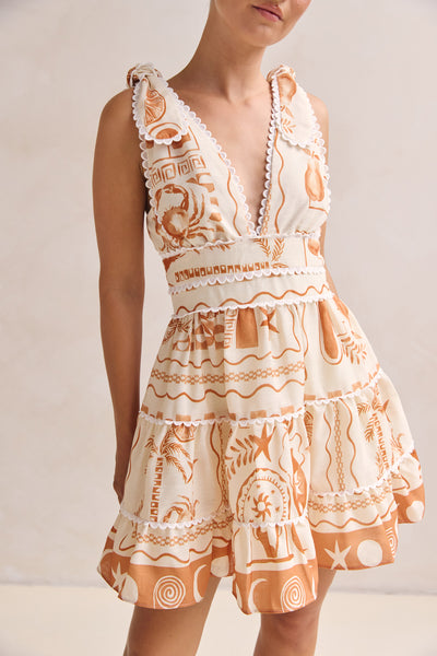 Lindsay Mini Dress (Cream)