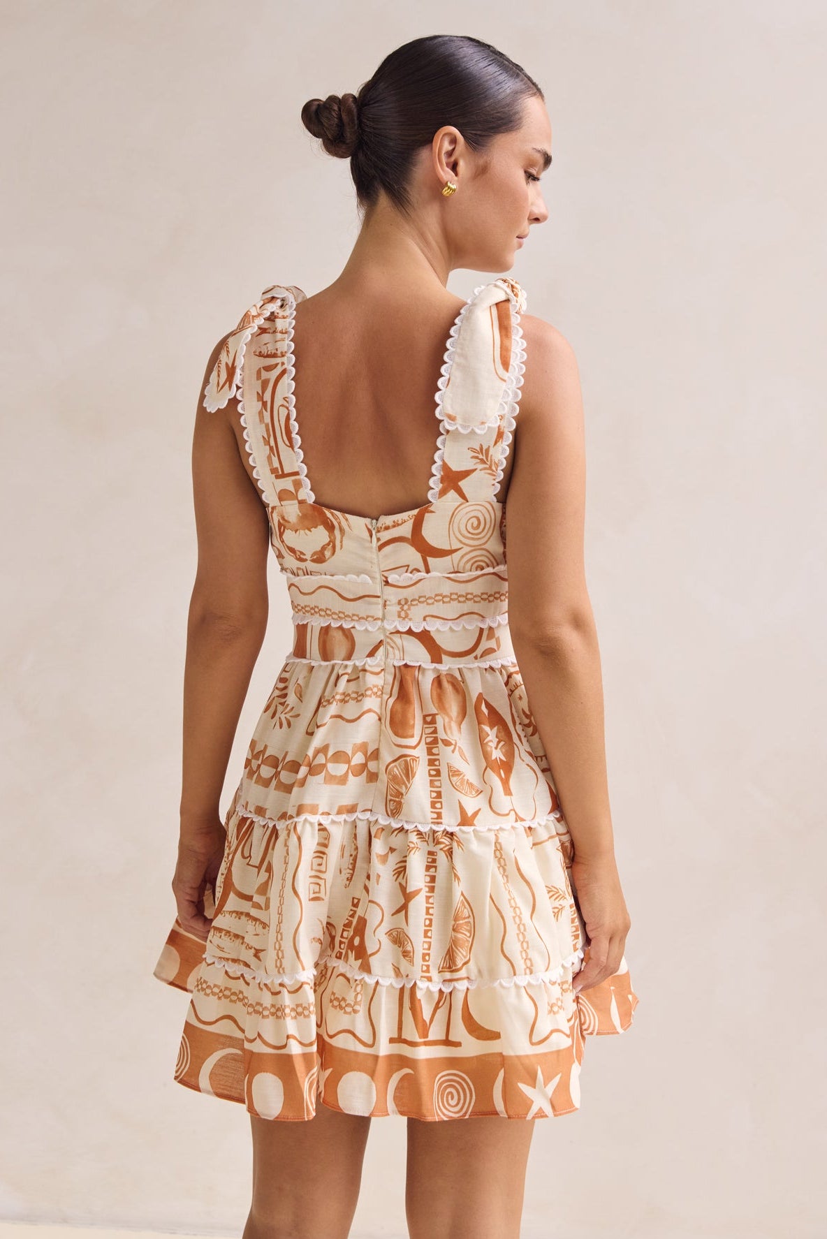 Lindsay Mini Dress (Cream)