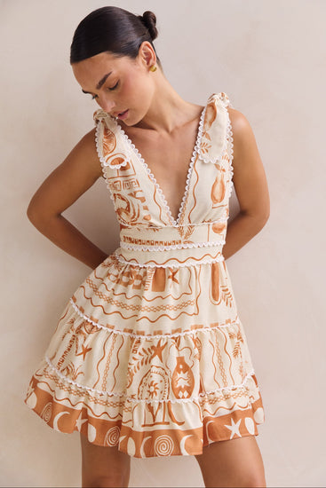 Lindsay Mini Dress (Cream)