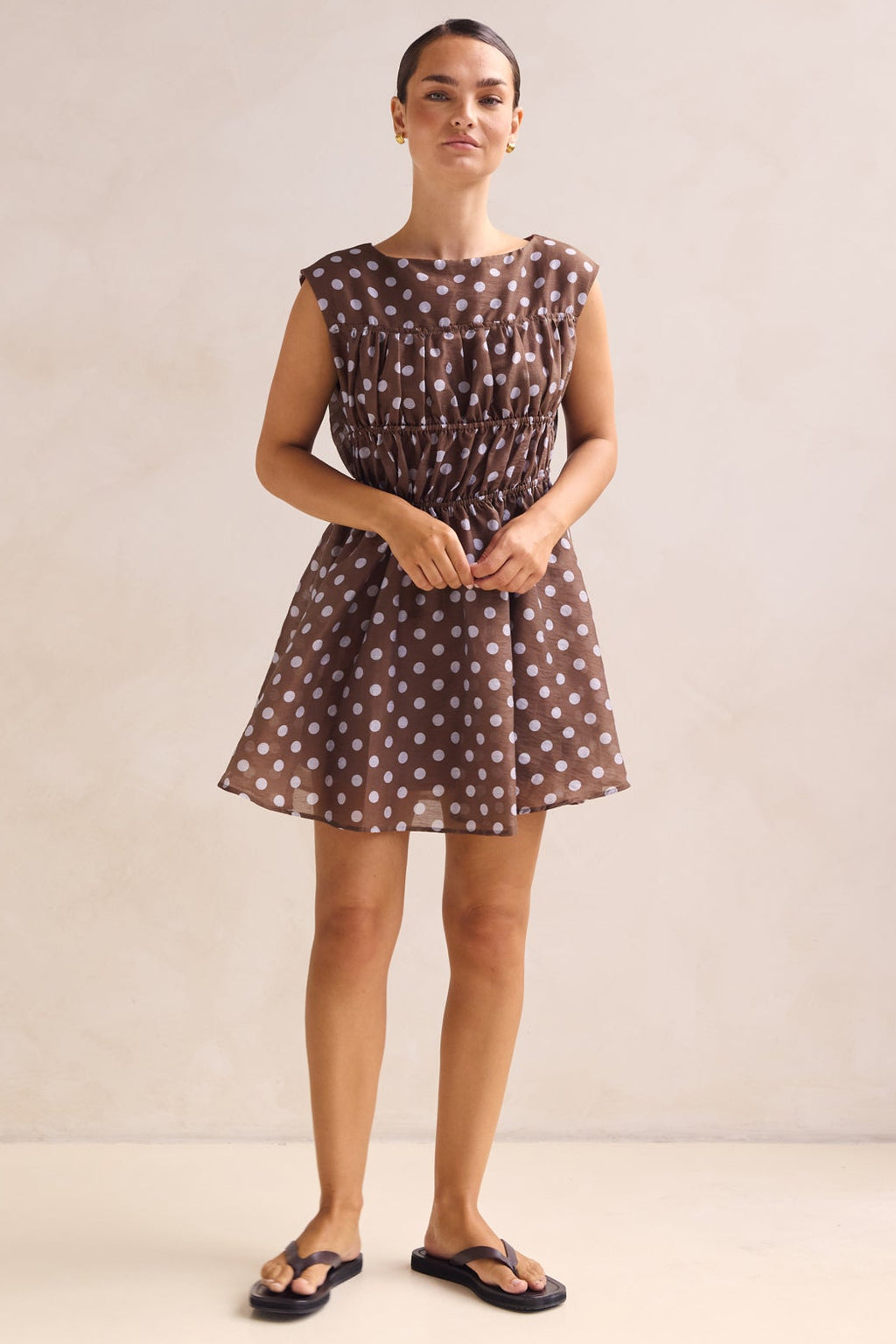 Zara Mini Dress (Chocolate)