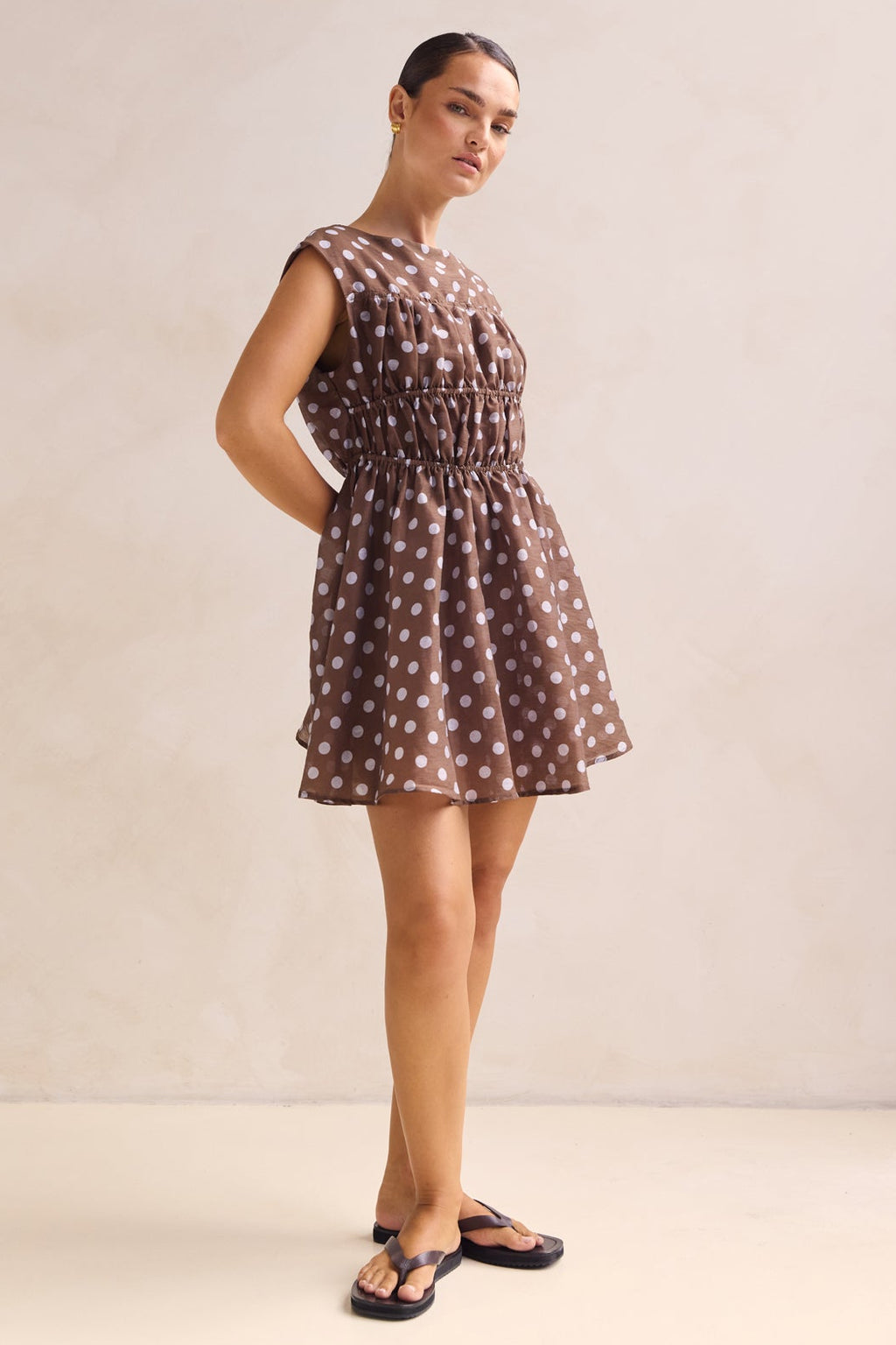 Zara Mini Dress (Chocolate)