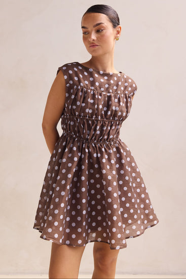 Zara Mini Dress (Chocolate)