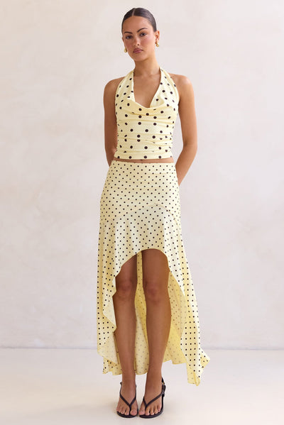 Franca Midi Skirt (Lemon)