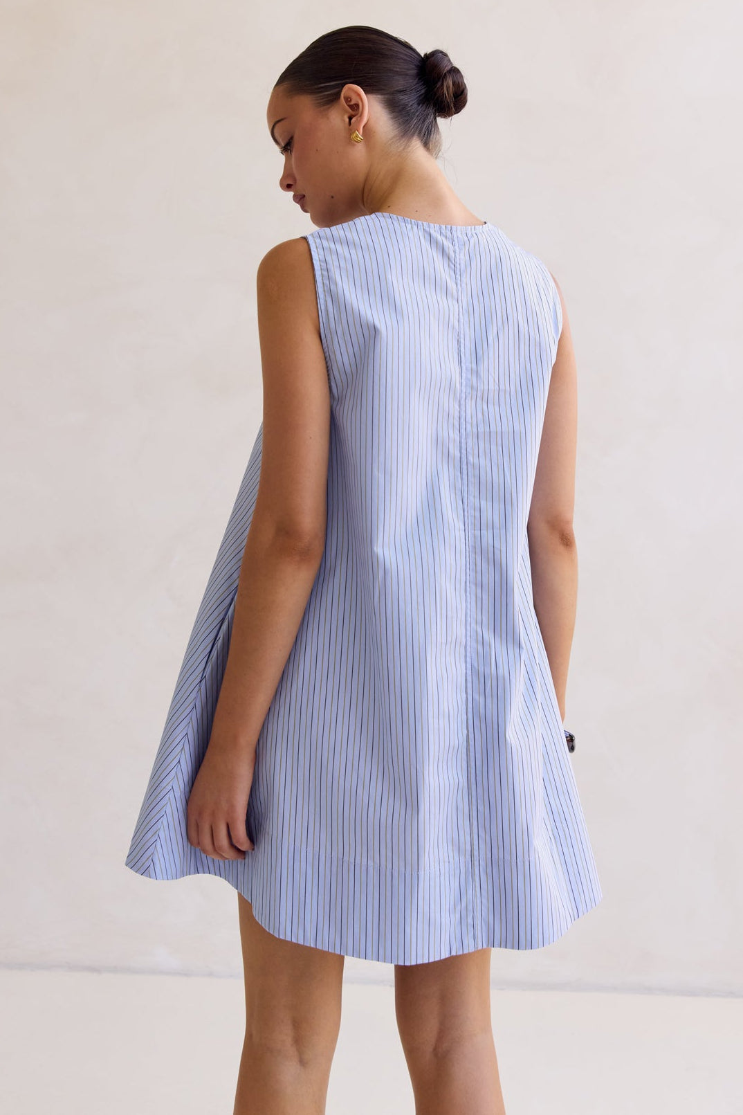 Raelle Mini Dress (Blue Stripe)