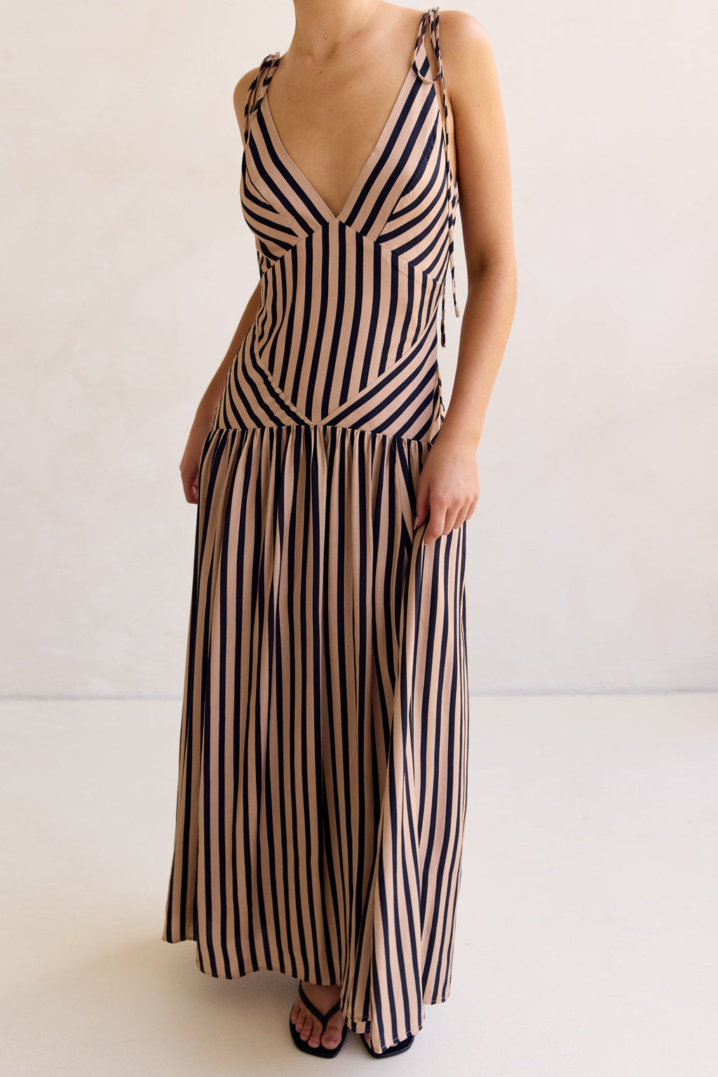 Vivian Maxi Dress (Beige)