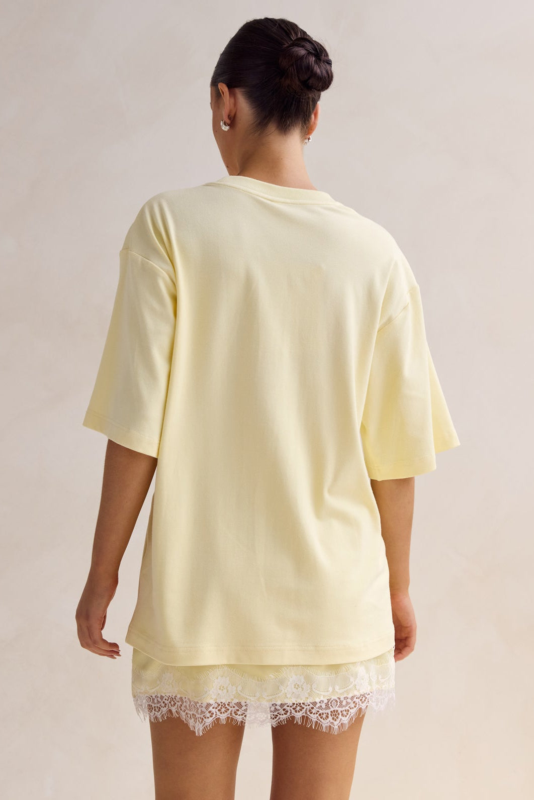 Aster Lace Mini Skirt (Lemon)