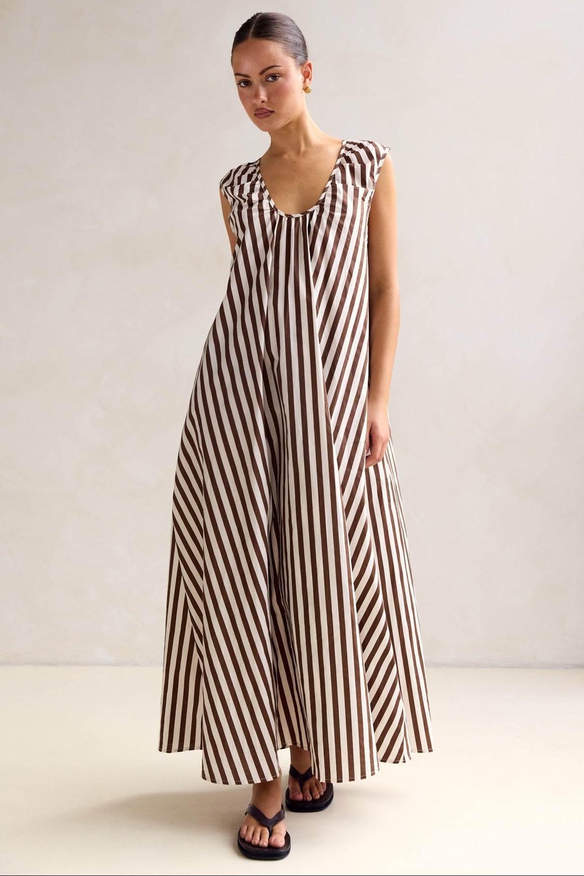 Helena Maxi Dress (Chocolate)