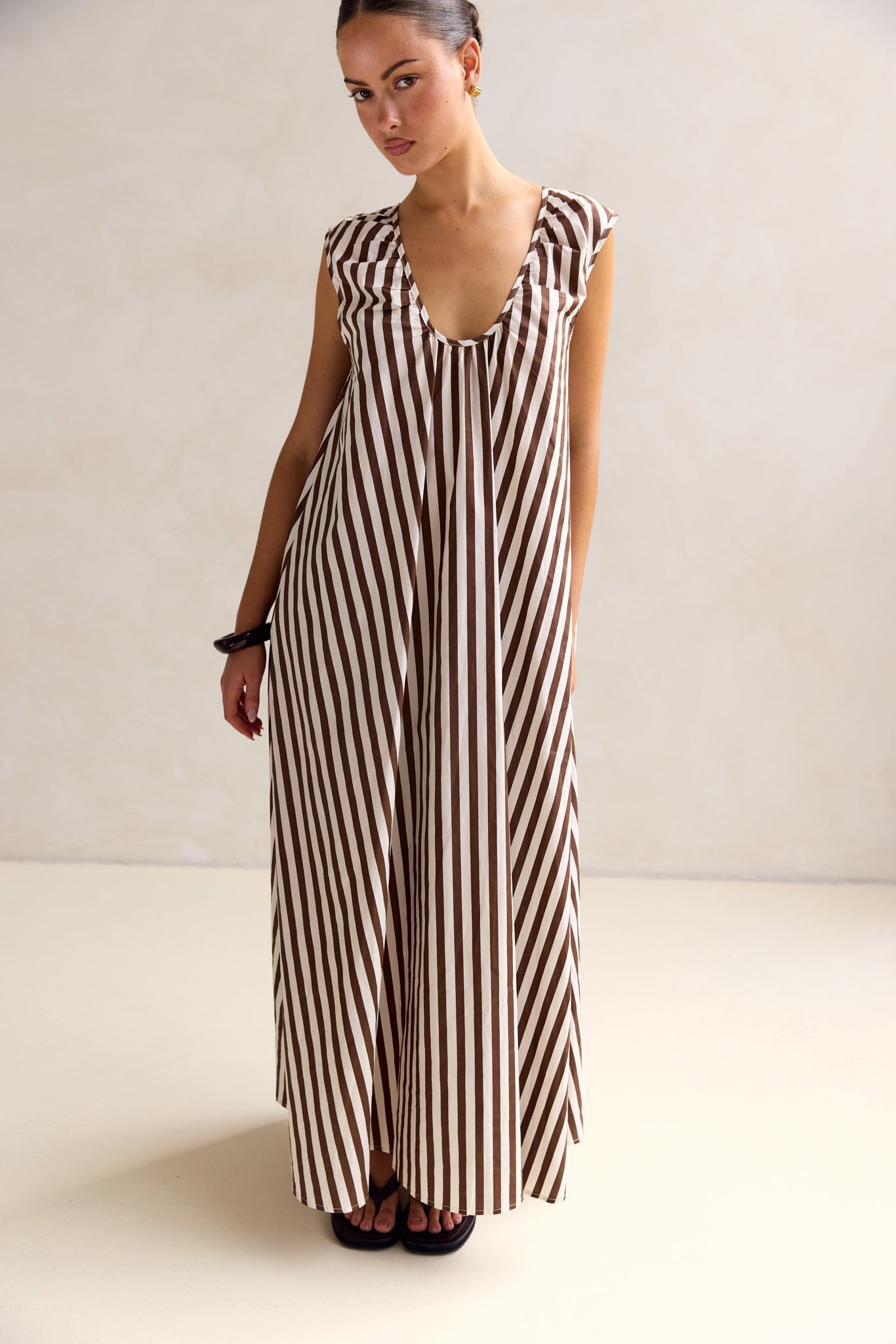 Helena Maxi Dress (Chocolate)