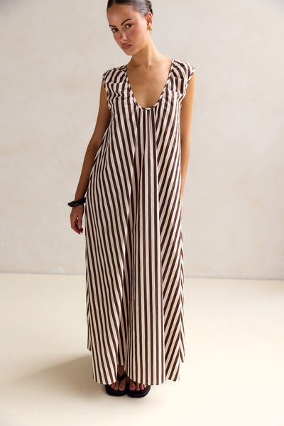 Helena Maxi Dress (Chocolate)