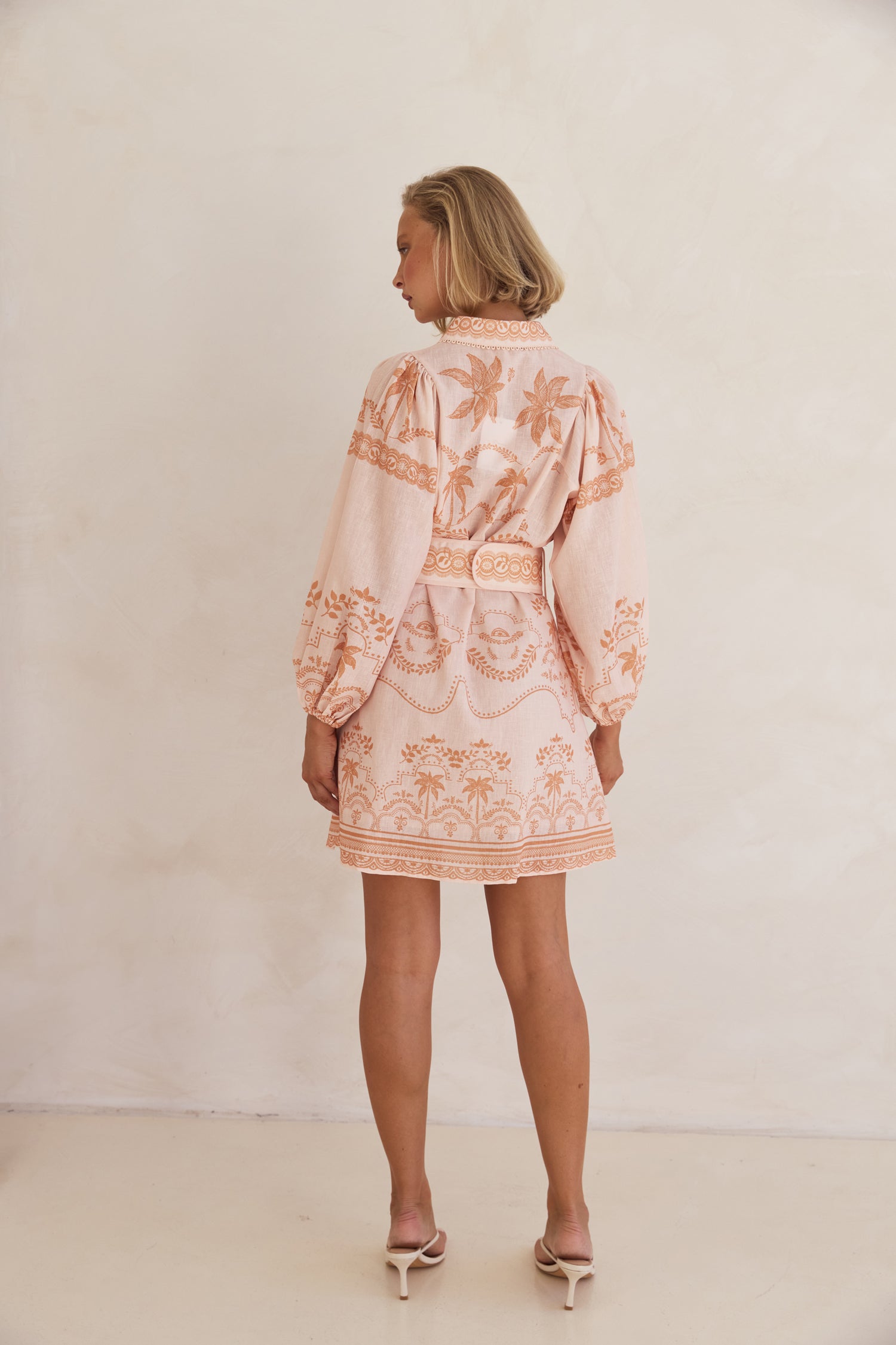 Xander Mini Dress (Peach)
