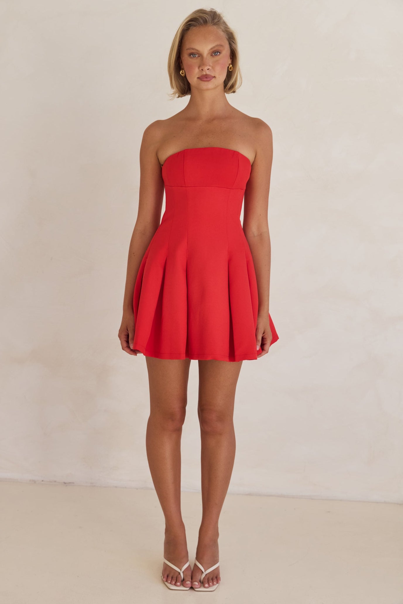 Akane Mini Dress (Red)