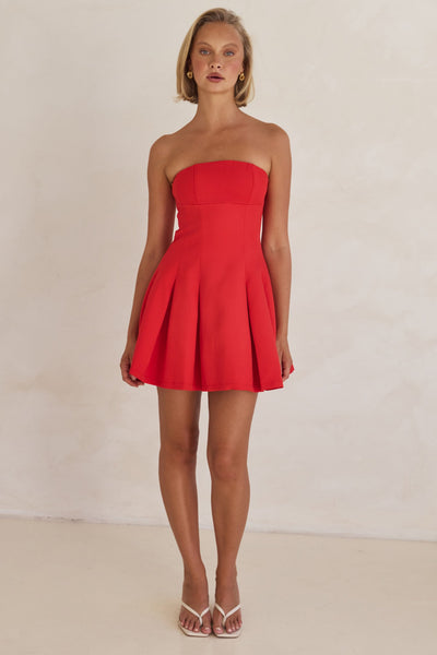 Akane Mini Dress (Red)