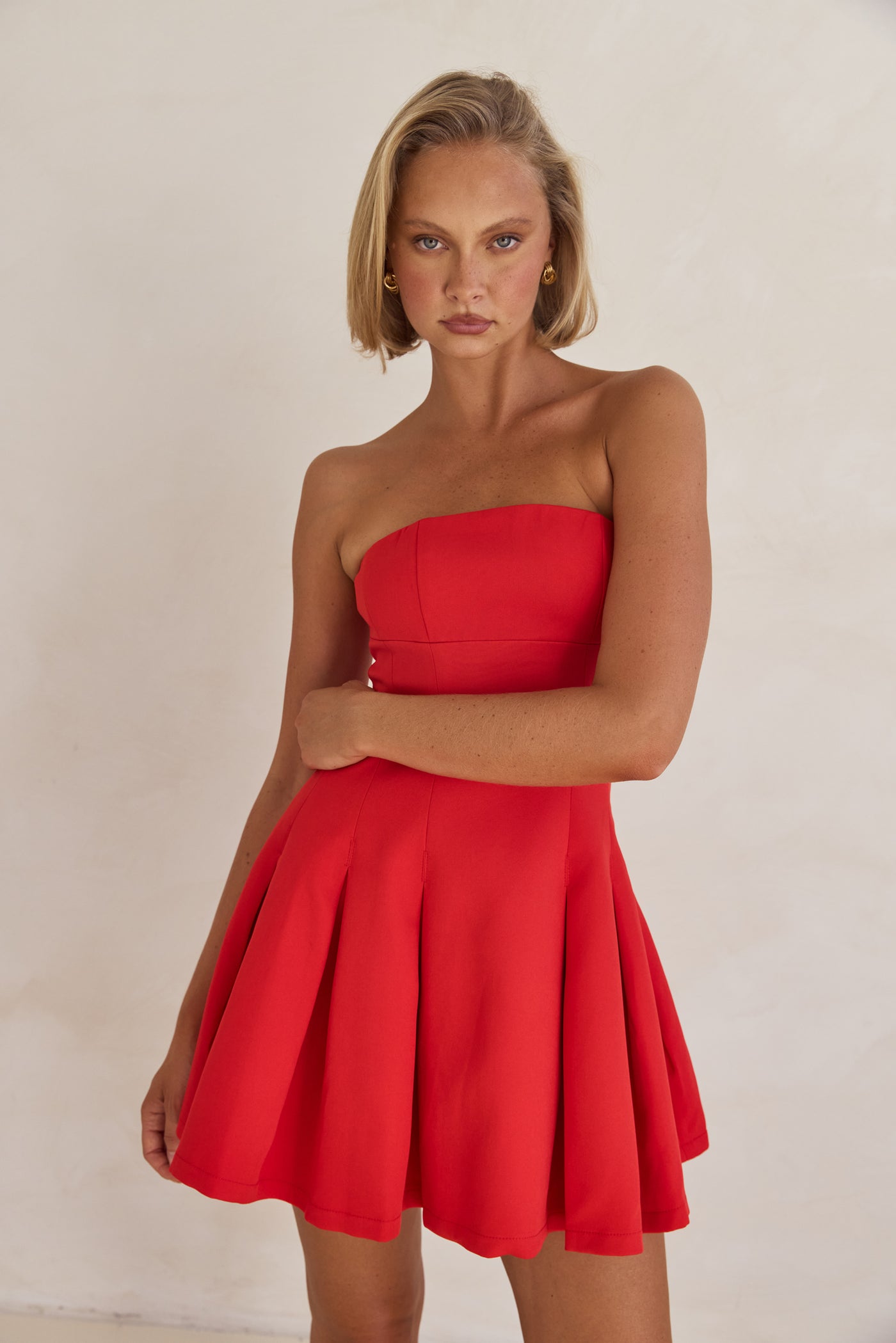 Akane Mini Dress (Red)