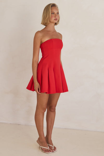 Akane Mini Dress (Red)