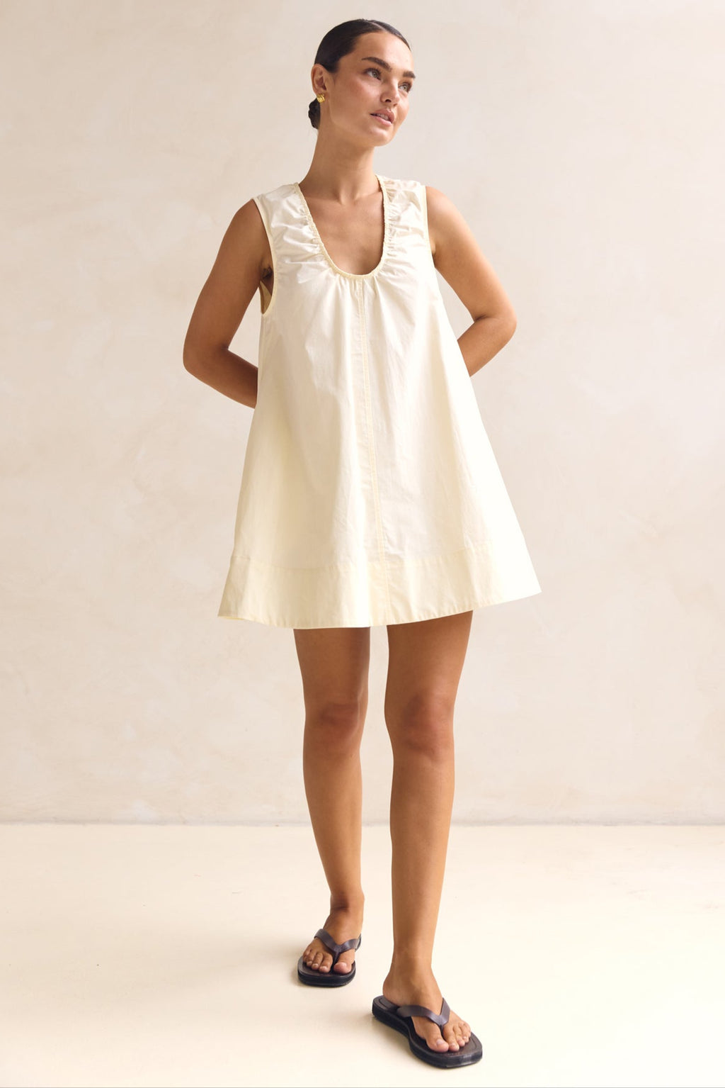 Raelle Mini Dress (Butter)