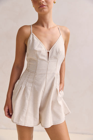 Juno Playsuit (Beige)