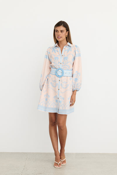 Xander Mini Dress (Blue)