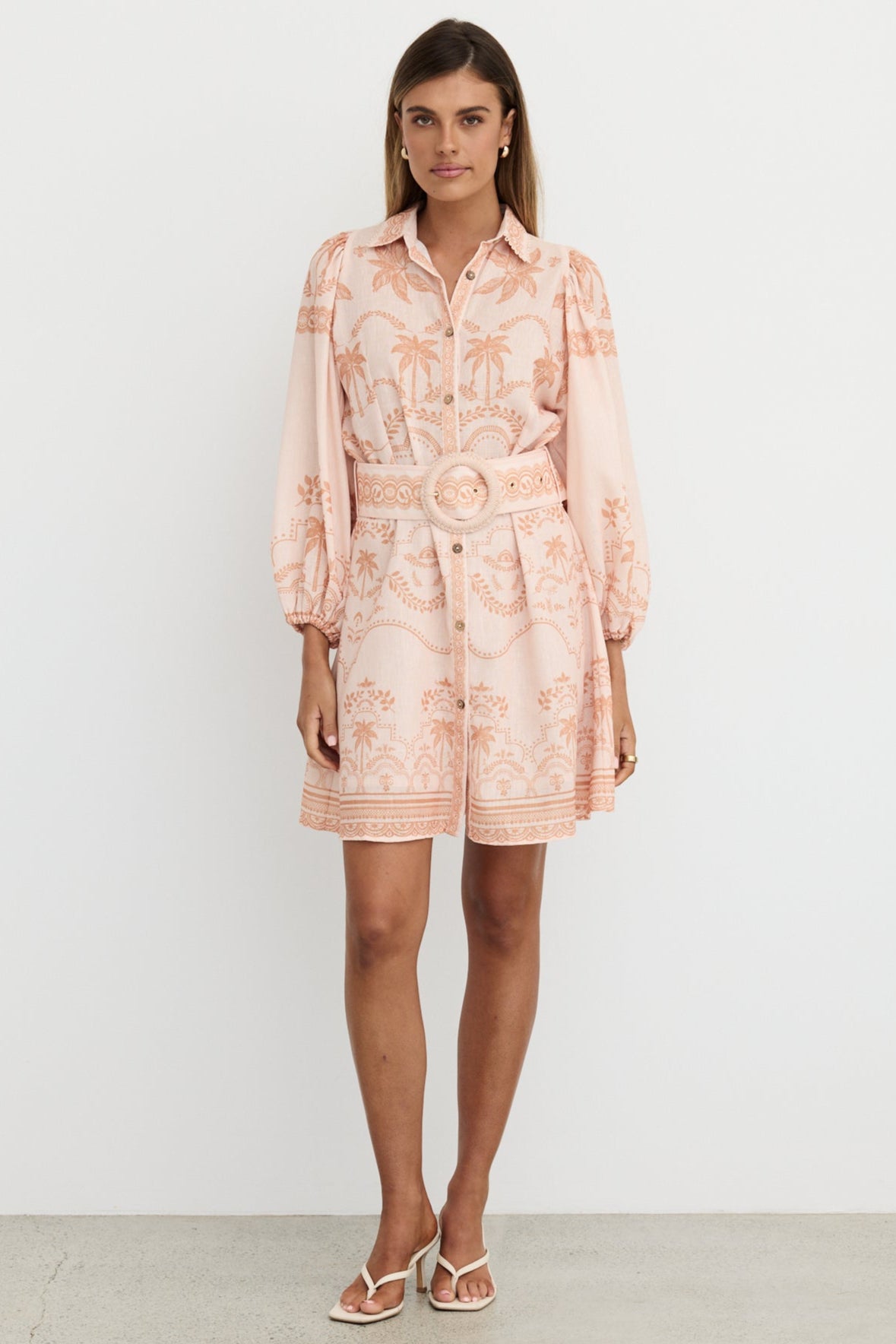 Xander Mini Dress (Peach)