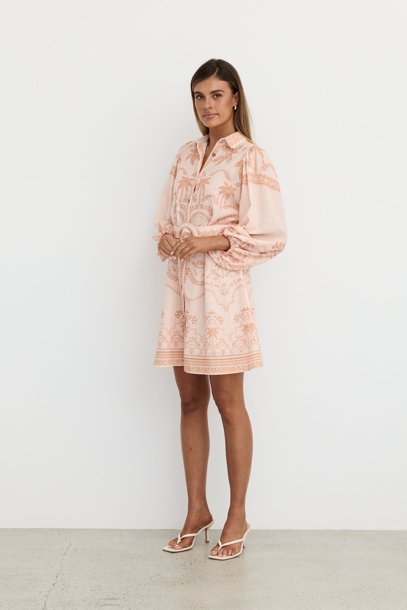 Xander Mini Dress (Peach)