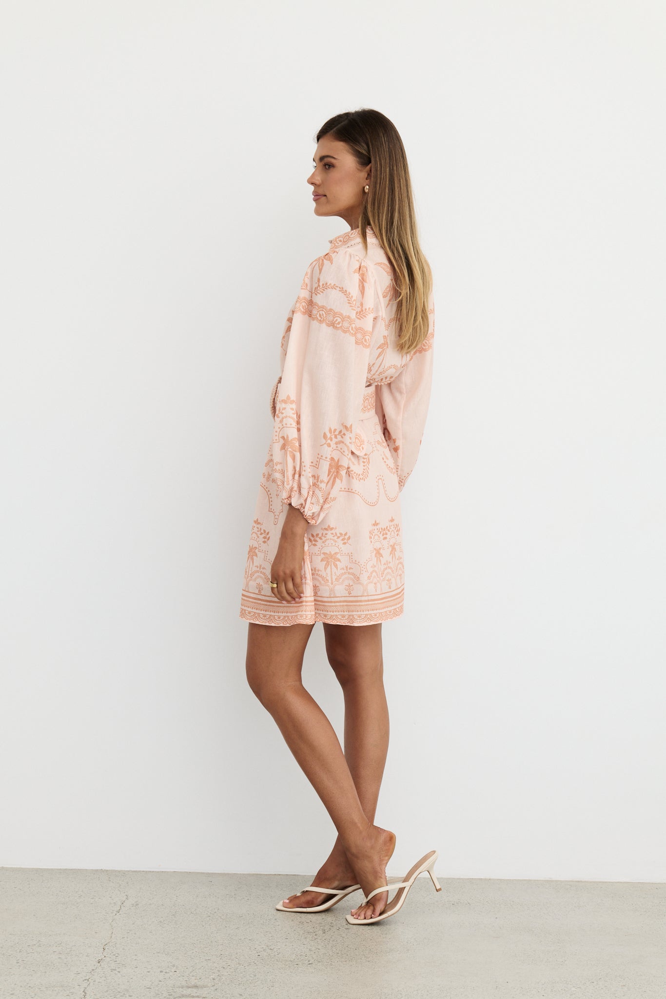 Xander Mini Dress (Peach)