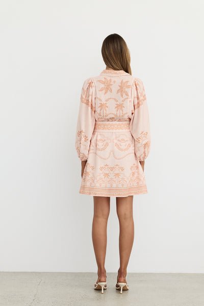 Xander Mini Dress (Peach)