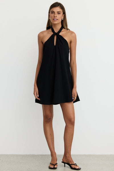 Reese Mini Dress (Black)