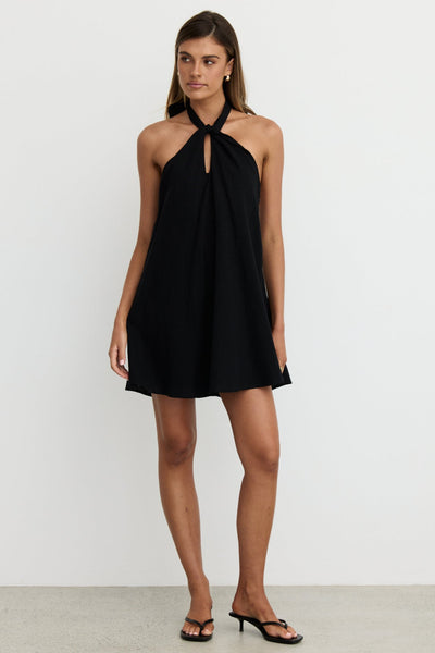 Reese Mini Dress (Black)