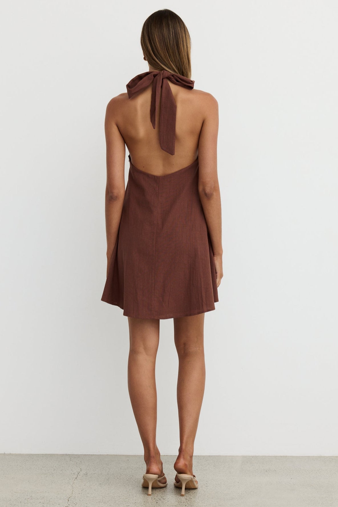 Reese Mini Dress (Chocolate)