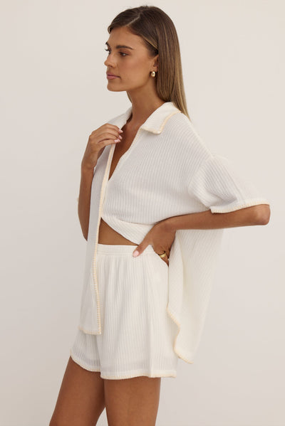 Leya Knit Set (White)