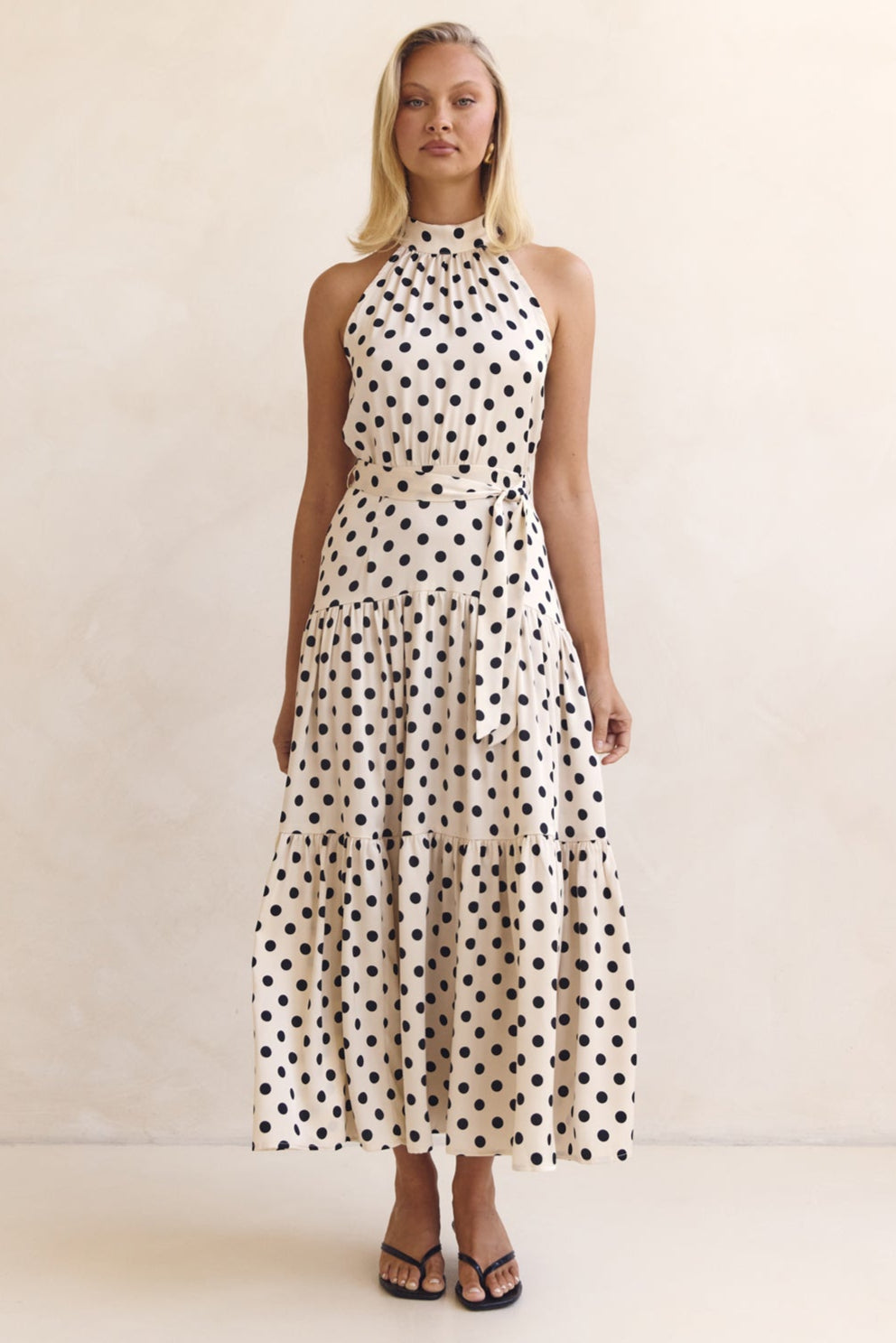 Belle Midi Dress (Cream)