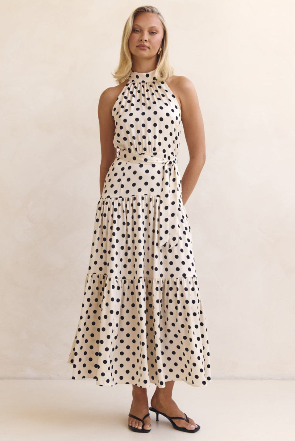 Belle Midi Dress (Cream)