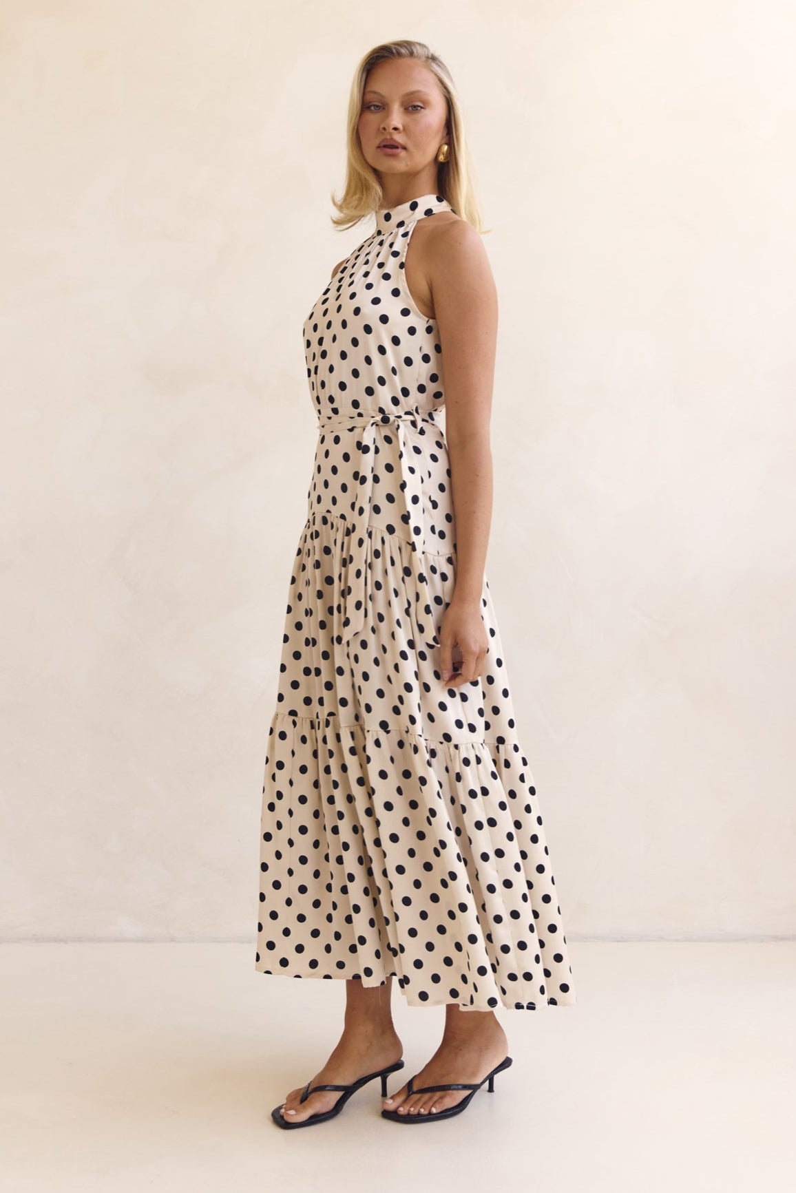 Belle Midi Dress (Cream)